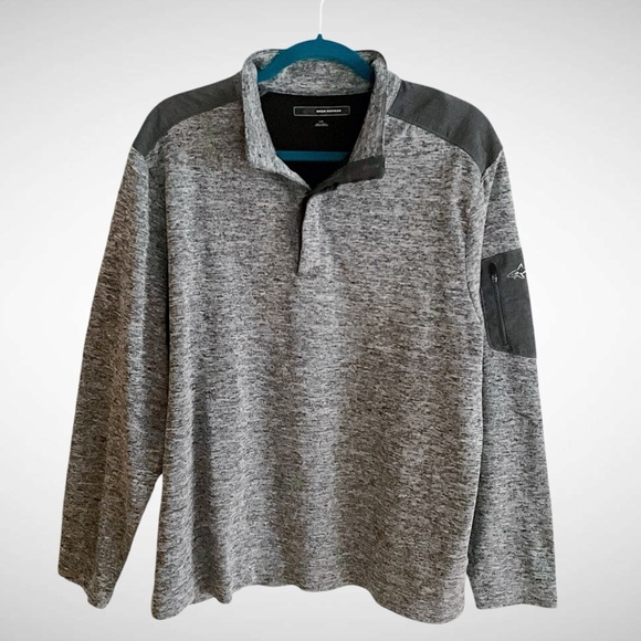 Greg Norman Pullover Button-Neck Sweater Long-Sleeve - Picture 1 of 11